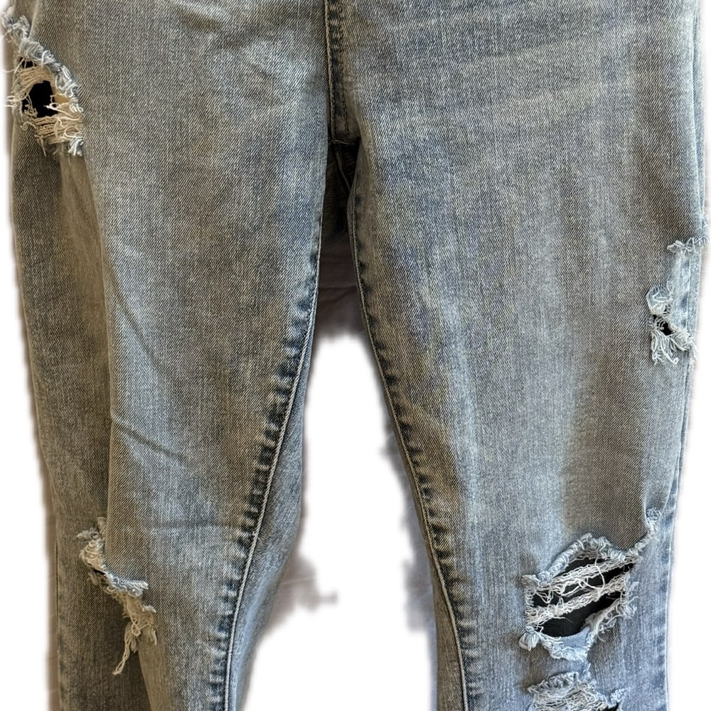 Arizona Jean Company High Rise Distressed Jeans - Light Blue